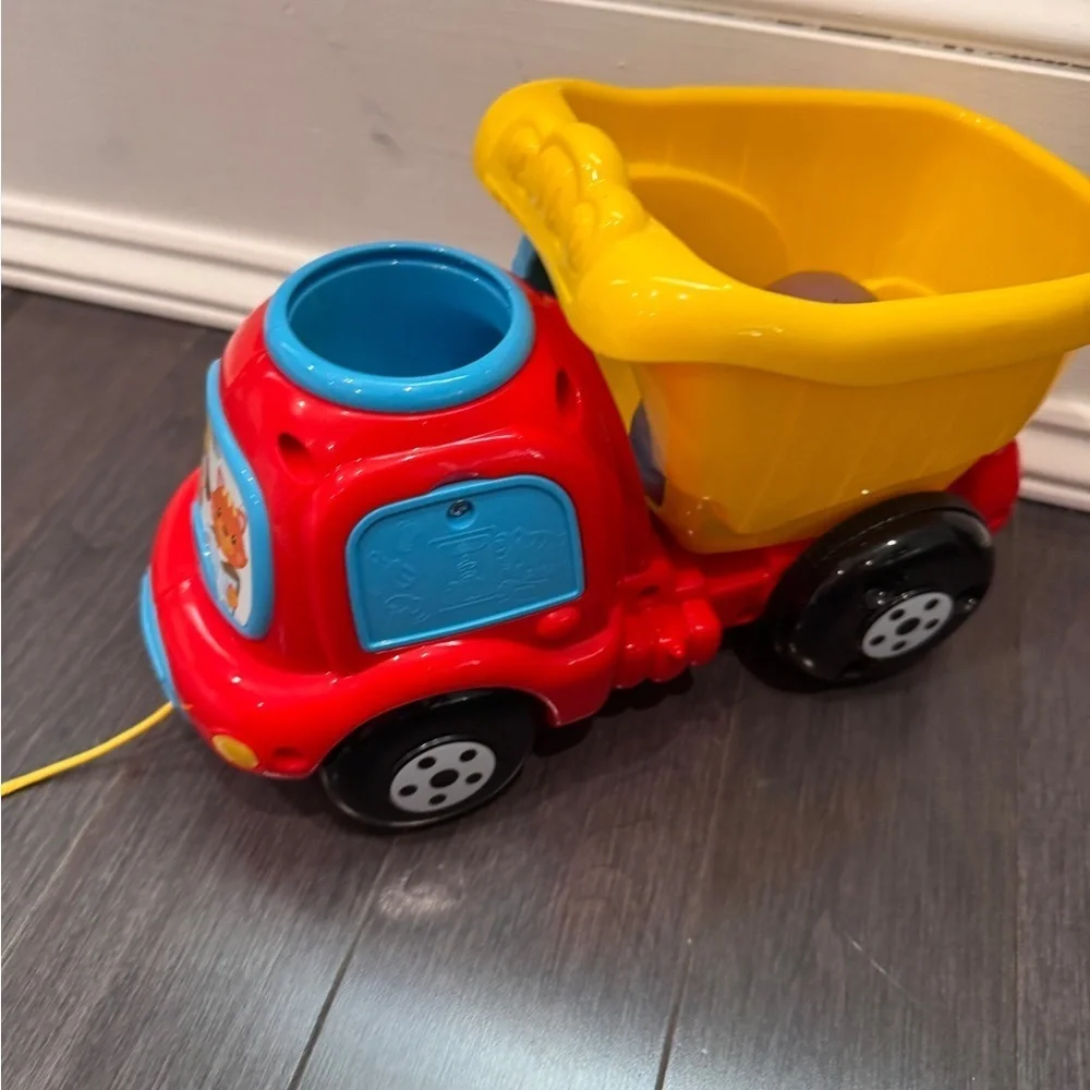 Vtech Drop & Go Red and Yellow Toy Dump Truck with Electronics